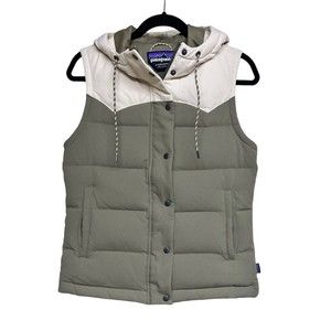 COPY- Patagonia Bivy Hooded Vest Sage Khaki Women’s Size Small